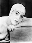 Meret Oppenheim, nude with bathing cap