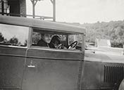 Man Ray and Kiki in car