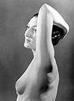 Meret Oppenheim, nude chest