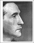 Marcel Duchamp (portrait de profil)